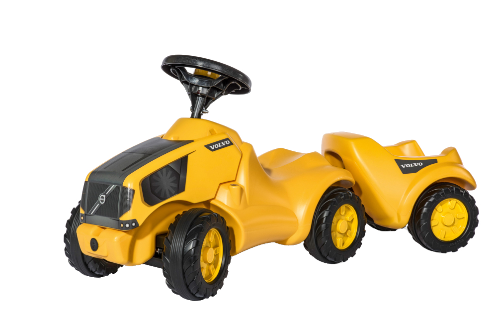 Tractor fara pedale cu remorca Rolly Minitrac Volvo