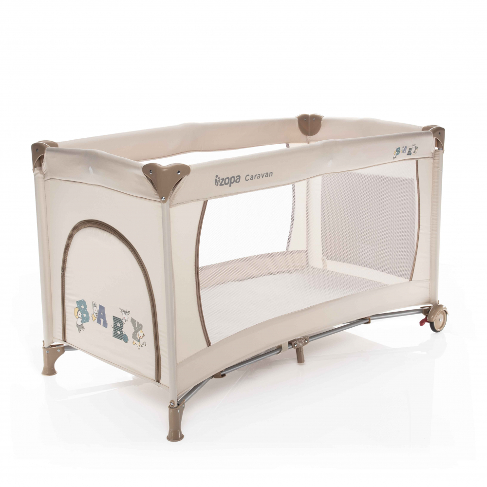 Patut pliant 1 nivel Caravan Baby Beige