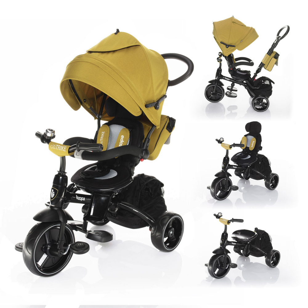 Tricicleta 6 moduri de utilizare Citi Trike Curry Yellow Zopa