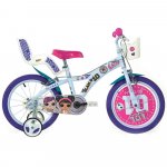 Bicicleta Dino Bikes pentru fetite LOL 16 inch