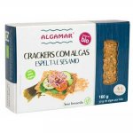 Crackers din spelta cu susan si alge marine bio 160 g Algamar