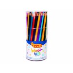 Set creioane colorate din lemn 12 culori x 7 buc Jovi Woodless
