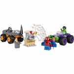 Confruntarea dintre Hulk si masina rinocer Lego Spidey 10782