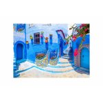 Puzzle 1000 piese Enjoy Turquoise Street in Chefchaouen Maroc (Enjoy-1365)