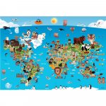 Puzzle 260 piese Cartoon World Map (Anatolian-3338)