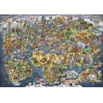 Puzzle 3000 piese Wonderful World Map (Anatolian-4923)