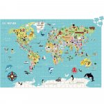 Puzzle harta lumii 500 piese in limba franceza