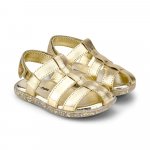 Sandale fete Bibi Baby Soft aurii 22 EU