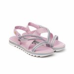 Sandale fete Bibi Flat Form pink glitter 30 EU