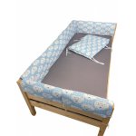 Set aparatori laterale Maxi pentru pat Montessori 160x200 cm Nori Zambareti albastru