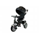 Tricicleta cu pedale pentru copii cu scaun rotativ negru LeanToys