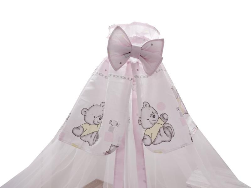 Baldachin Voal Mare Teddy Toys Roz baldachin imagine noua responsabilitatesociala.ro