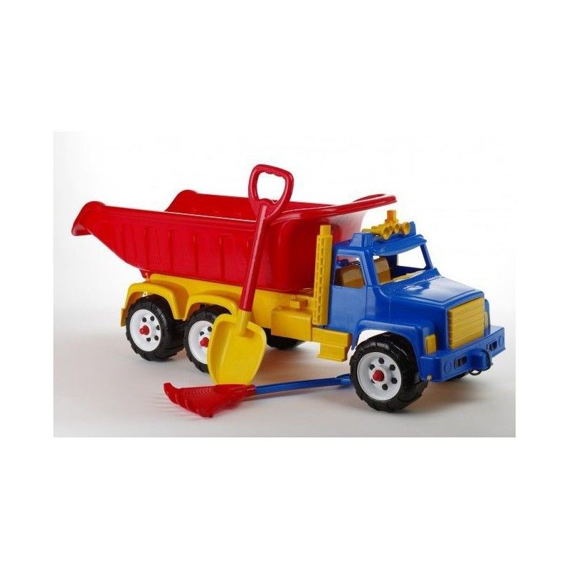 Camion Jumbo cu unelte Burak multicolor 100x33x38 cm Burak Toys imagine 2022