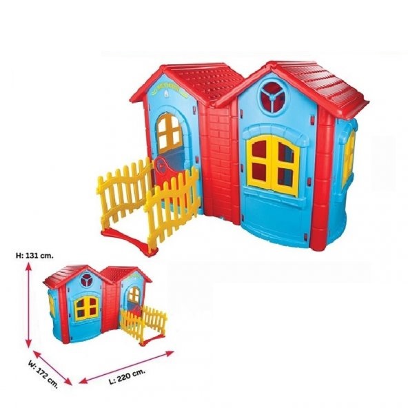 Casuta pentru copii Pilsan Magic Twin House Blue - 2 | YEO