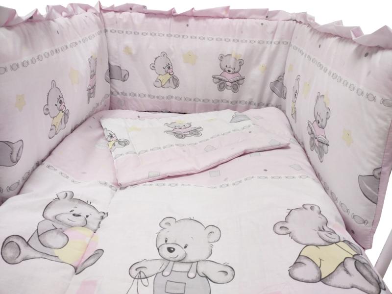 Lenjerie Teddy Toys Roz M2 4 piese 120x60