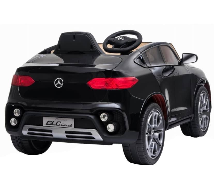 Masinuta electrica cu roti din cauciuc si scaun piele Mercedes-Benz GLC Coupe Black - 3