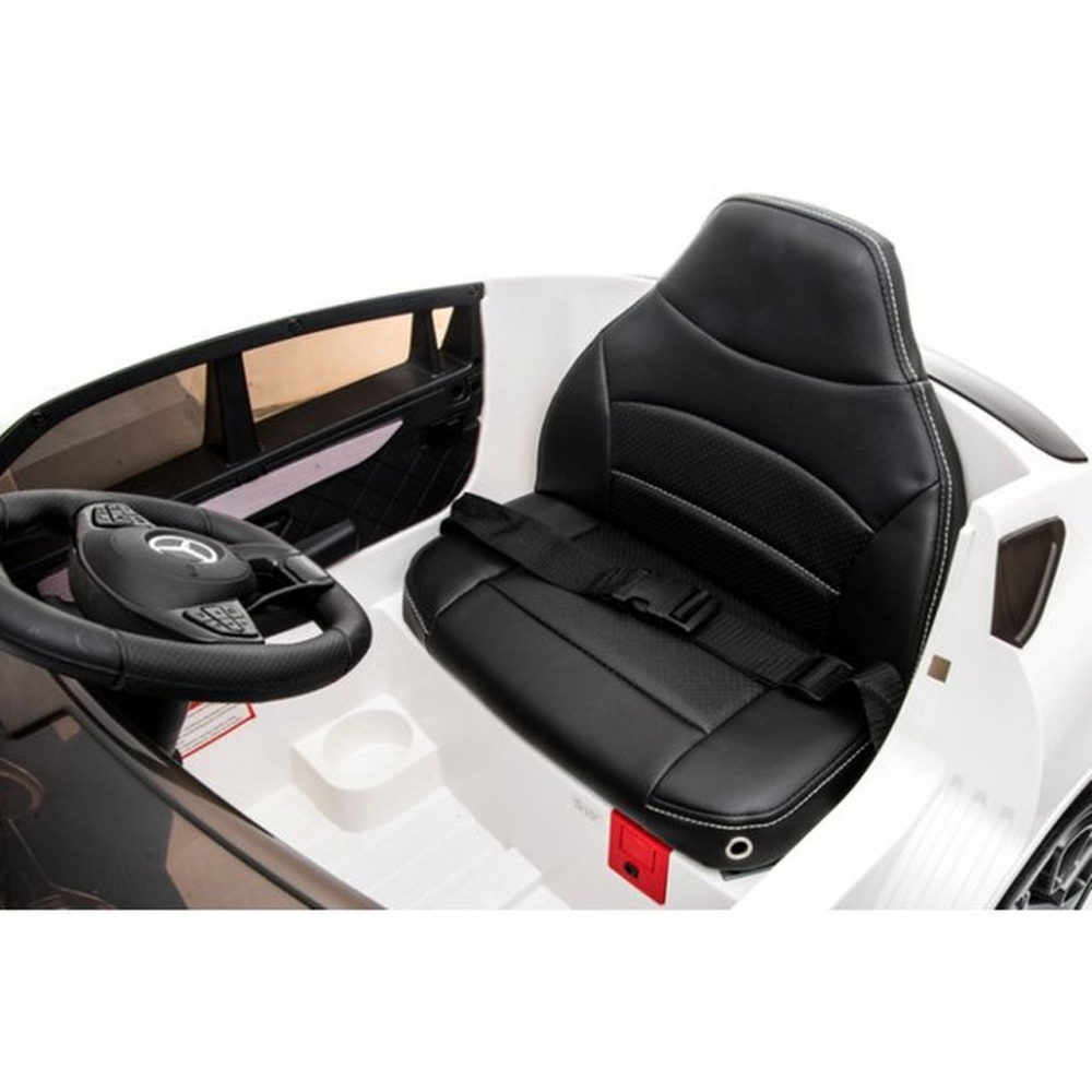 Masinuta electrica cu roti din cauciuc si scaun piele Mercedes-Benz GLC Coupe Black - 4