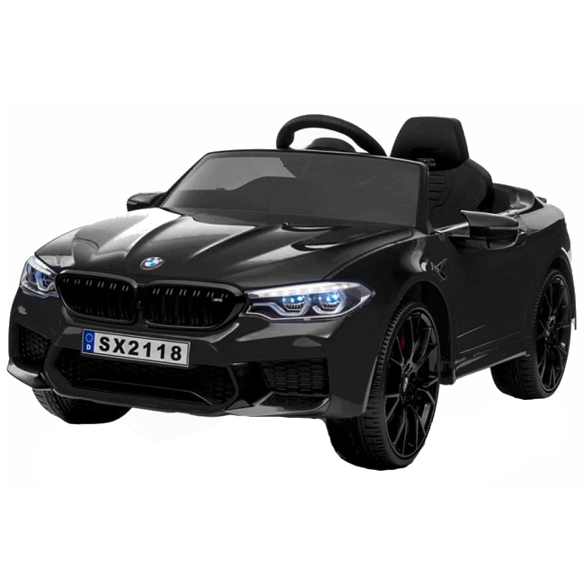 Masinuta electrica cu scaun de piele si roti EVA BMW M5 24V Black