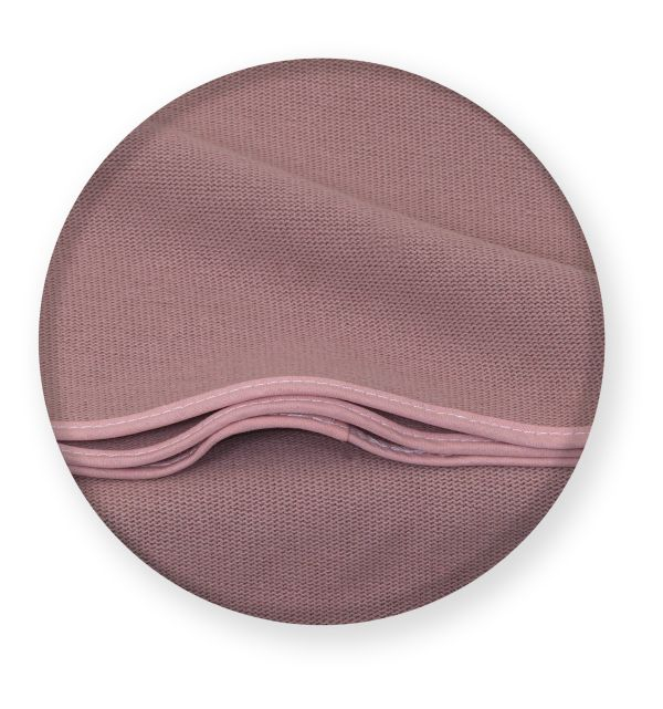 Paturica pentru copii tricotata din bumbac Pure roz 110x72 cm Amy - 2