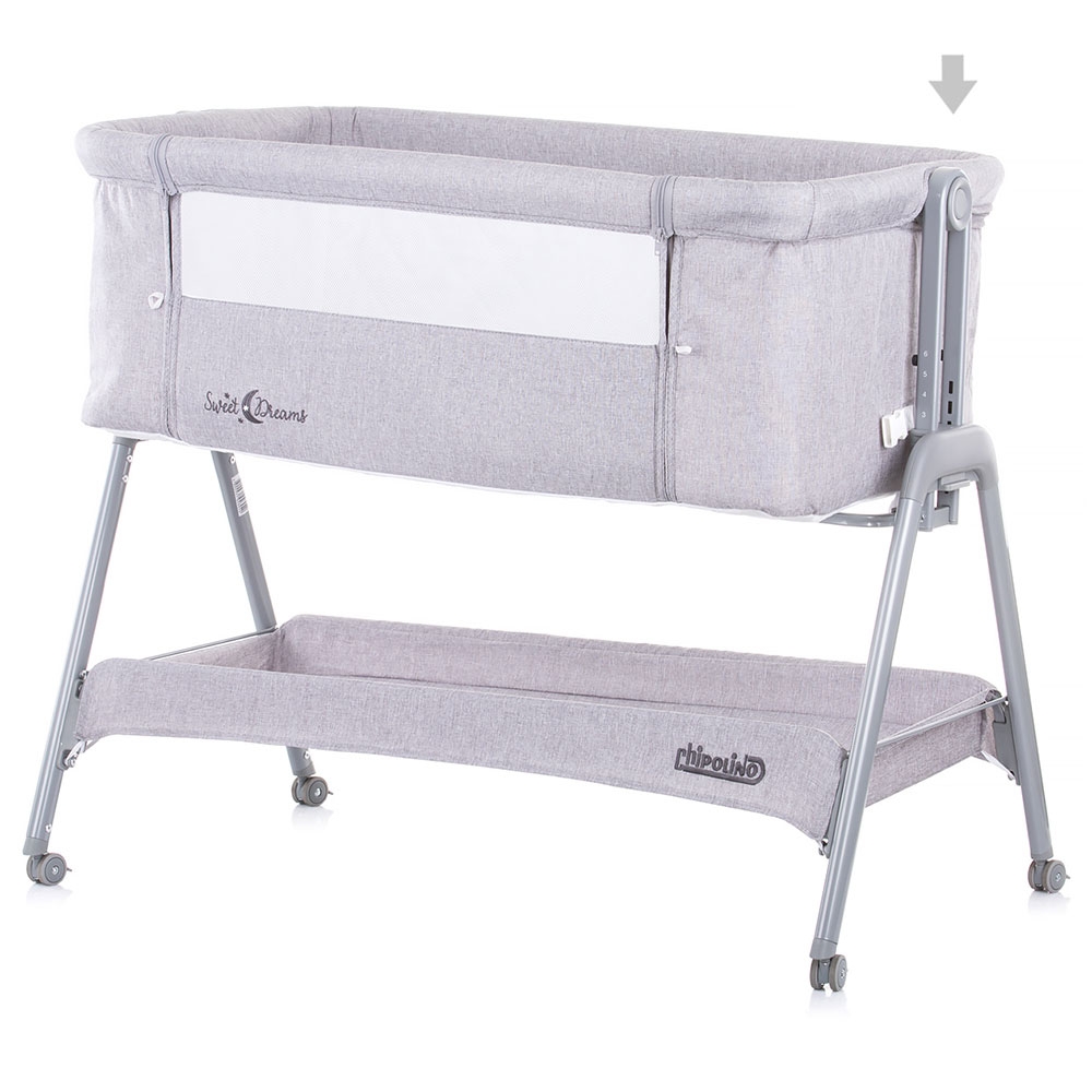 Patut Co-Sleeper Chipolino Sweet Dreams grey - 1 | YEO