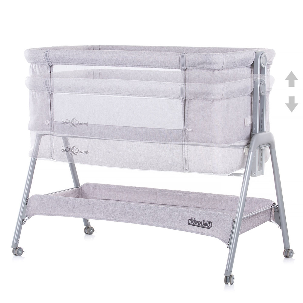 Patut Co-Sleeper Chipolino Sweet Dreams grey - 2 | YEO