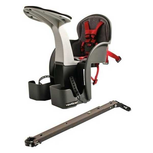 Set scaun bicicleta copii pozitie montare centru 15 kg si casca protectie XS 44-48 Penguin WeeRide WR01SKPG 44-48