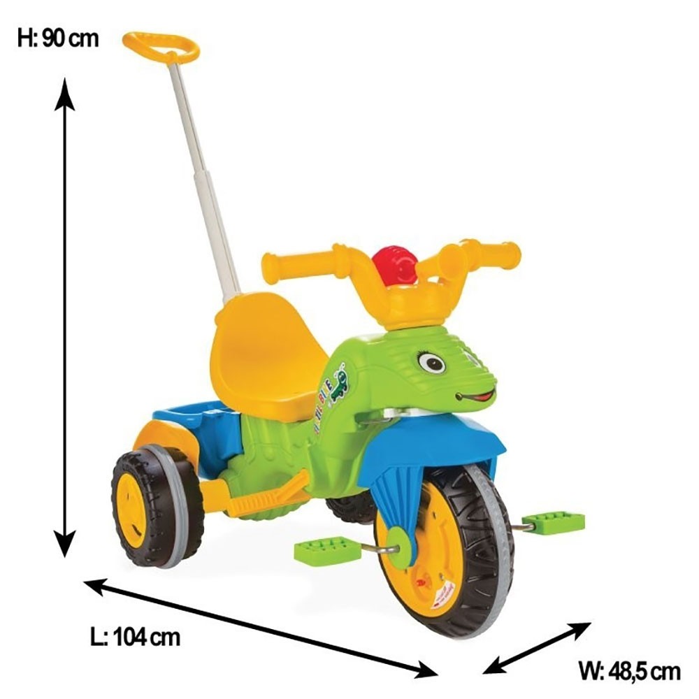 Tricicleta cu maner parental Pilsan Caterpilar Green nichiduta.ro imagine noua responsabilitatesociala.ro