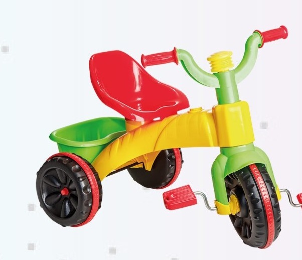 Tricicleta cu pedale Super Enduro multicolor copii imagine 2022 protejamcopilaria.ro