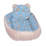 Baby Nest multifunctional catifea si bumbac Zoo Party