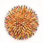 Creioane colorate 50 culori triunghiulare Kores