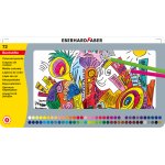 Creioane colorate 72 culori cutie metal Eberhard Faber