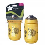 Cana Tommee Tippee Sippee cu protectie Bacshield si capac 390 ml 12 luni + galben