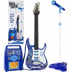 Chitara pentru copii cu amplificator, MP3 si microfon Blue