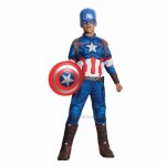 Costum deluxe Captain America Marvel 3-4 ani