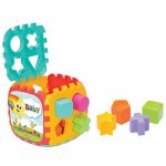 Cub educativ Dede Toy cu forme geometrice multicolor