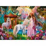 Puzzle lumea unicornilor 100 piese glitter