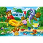 Puzzle ursi in camping 2x24 piese