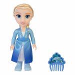 Papusa Elsa cu rochita de iarna si pieptene Disney Frozen 2, 15 cm