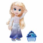 Papusa Elsa cu rochita noua si pieptene Disney Frozen 2, 15 cm