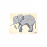 Puzzle Montessori Elefant Viga