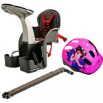 Set scaun bicicleta copii pozitie montare centru 15 kg si casca protectie XS 44-48 Fairy Tail WeeRide WR01SKFT