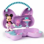 Set de joaca fundita cu figurine si accesorii Disney Minnie mov