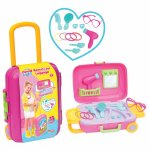 Set valiza pentru fetite cu accesorii pentru frumusete