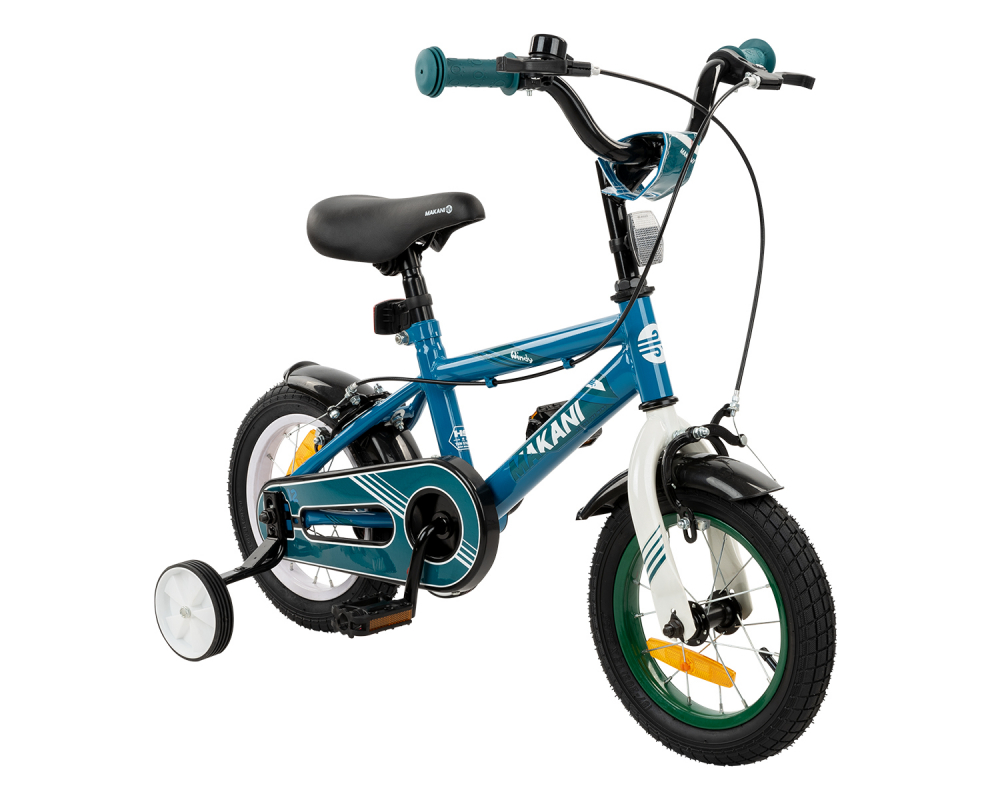 Bicicleta 12 inch Makani cu roti ajutatoare Windy Blue ajutatoare imagine noua responsabilitatesociala.ro