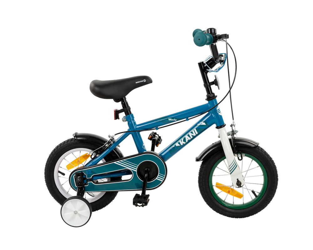 Bicicleta 12 inch Makani cu roti ajutatoare Windy Blue - 1