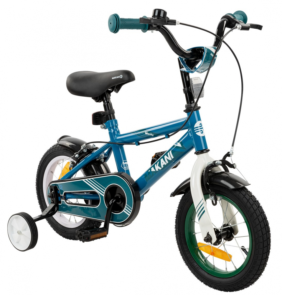 Bicicleta 12 inch Makani cu roti ajutatoare Windy Blue - 2