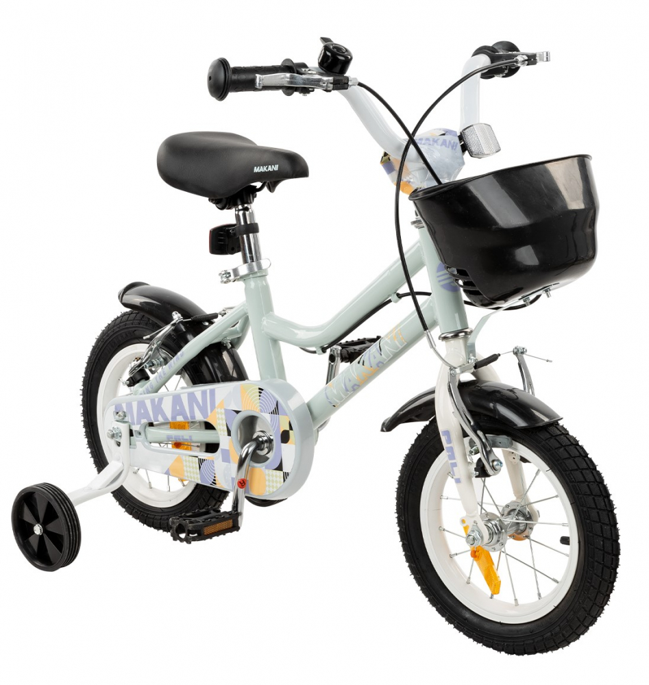 Bicicleta 12 inch cu roti ajutatoare si cosulet frontal Makani Pali Blue