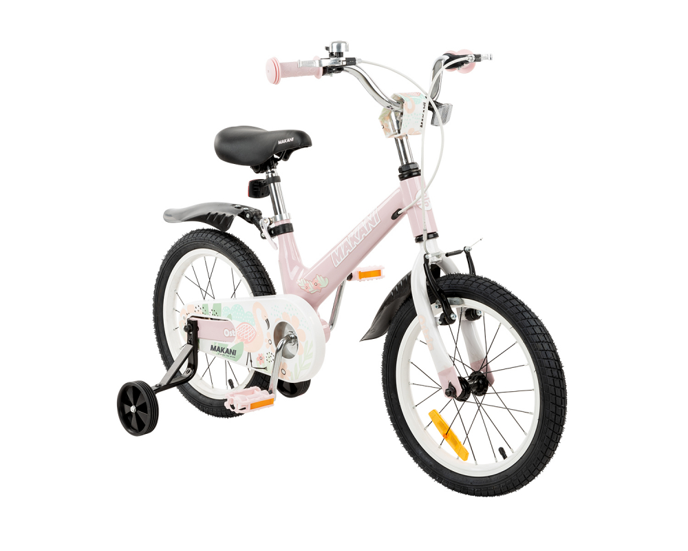 Bicicleta 16 inch Makani cu roti ajutatoare si cadru din magneziu Ostria Pink