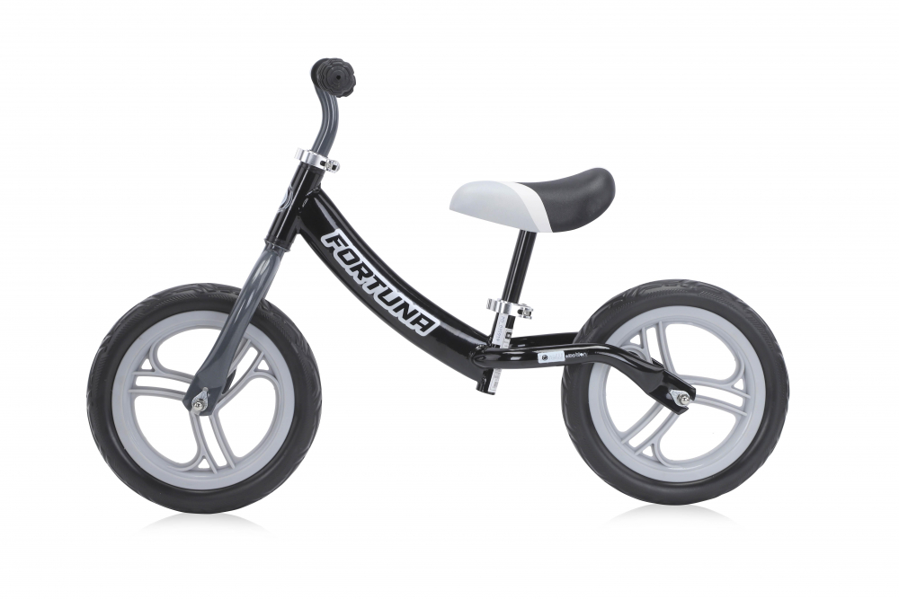 Bicicleta de echilibru Fortuna 2-5 ani grey black Lorelli imagine 2022