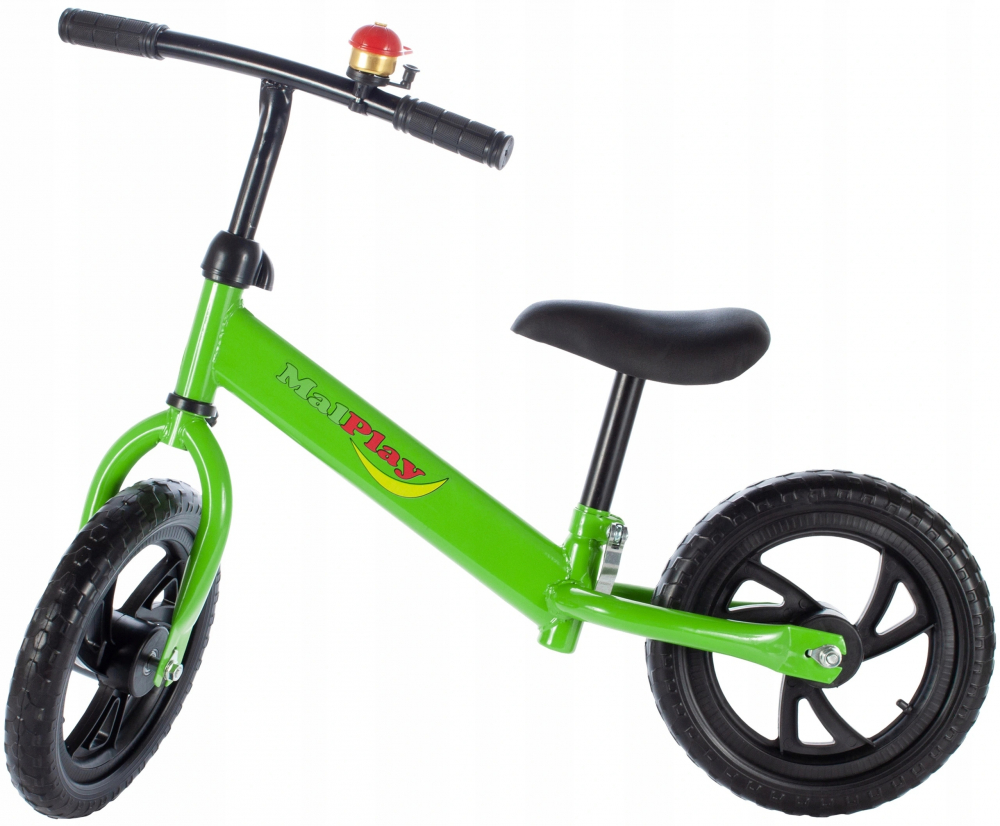 Bicicleta fara pedale 12 inch Eva Green cu claxon MalPlay imagine noua